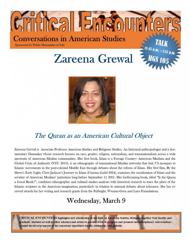 Critical Encounters: Zareena Grewal: “The Quran as an American Cultural ...